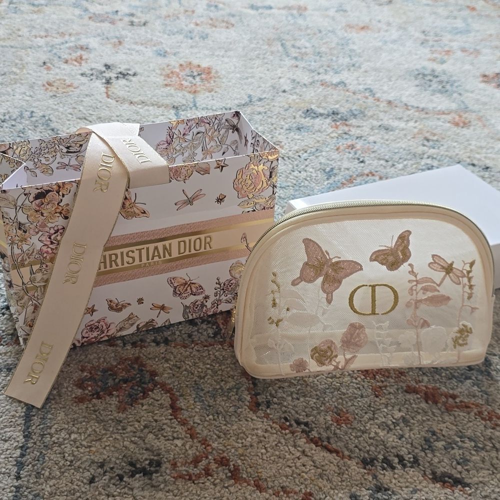 NEW Dior Beige Floral Women's Bag - Picture 10 of 13